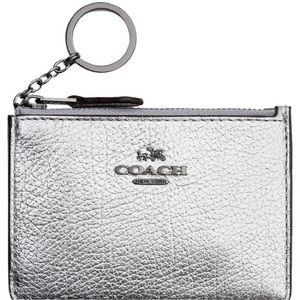 COACH - Mini Skinny ID Case - Metallic Silver